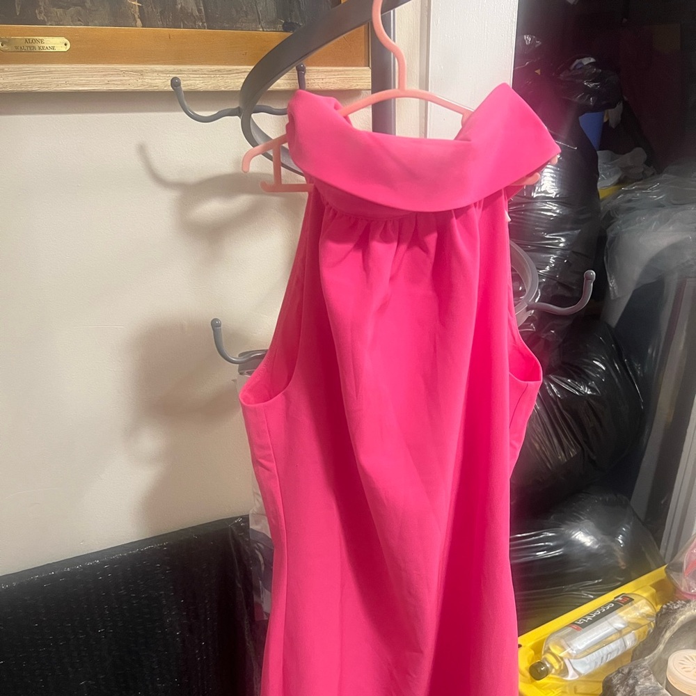 Vibrant Pink Sleeveless Dress